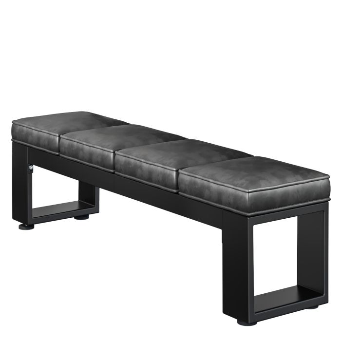 MORENA | Lounge Sitzbank B:H 160 x 51cm | 12mm | Schwarz/ Anthrazit
