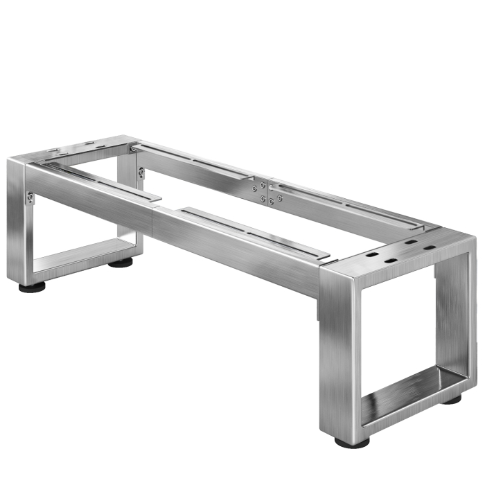 MORENA | Bankonderstel L: B:H 115 x 40 x 43 cm | 6 cm | Roestvrij staal