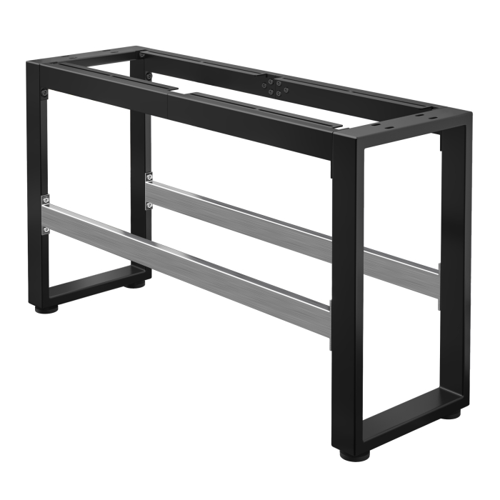 MORENA | Hochbankgestell L: B:H 127 x 40 x 73 cm | 6 cm | Schwarz