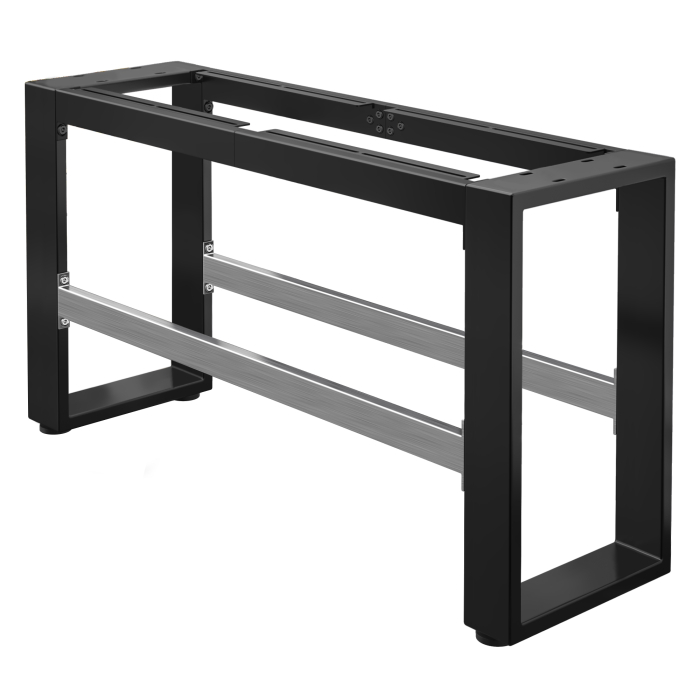 MORENA | Hoge bank frame L: B:H 139 x 40 x 73 cm | 12 cm | Zwart