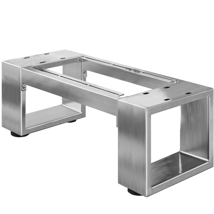 MORENA | Piètement de banc L : L:H 95 x 40 x 43 | 16 cm | Acier inoxydable