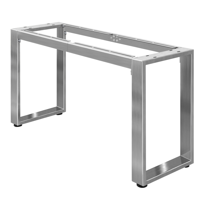 MORENA | Piètement de table haute L : l:H 159 x 70 x 105cm | 12cm | Acier inoxydable