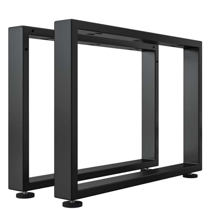 MORENA | Tisch Kufe | Schwarz | Füße: 6x6cm | B98xH73cm