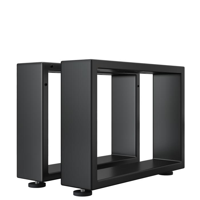 MORENA | Loungebordsskena | Svart | Ben: 16x16cm | B58xH36cm