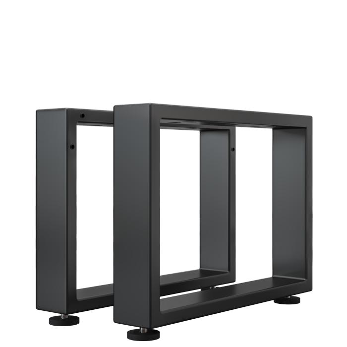 MORENA | Loungebordsglidare | Svart | Fötter: 8x8cm | B68xH36cm