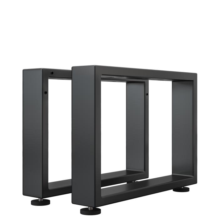 MORENA | Loungebordsglidare | Svart | Fötter: 8x8cm | B58xH36cm