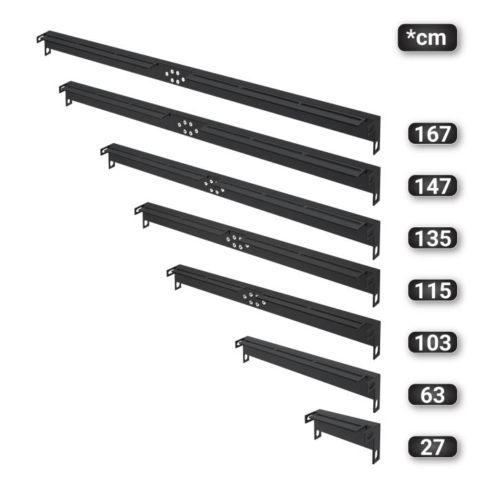 MORENA | U-formede ben til barbord | Sort | Fødder: 16x16cm | B58xH105cm MORENA | U-formede ben til barbord | Sort | Fødder: 16x16cm | B58xH105cm