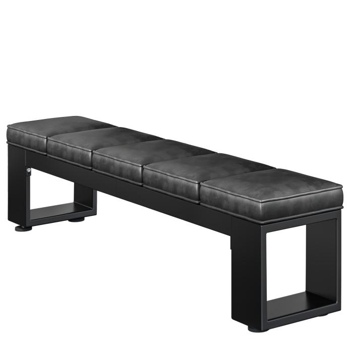 MORENA | Lounge Sitzbank B:H 200 x 51cm | 16mm | Schwarz/ Anthrazit