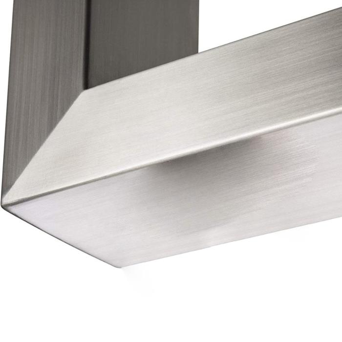MORENA | X formet barbordben | Rustfritt stål | Føtter: 8x8 cm | B58xH105cm