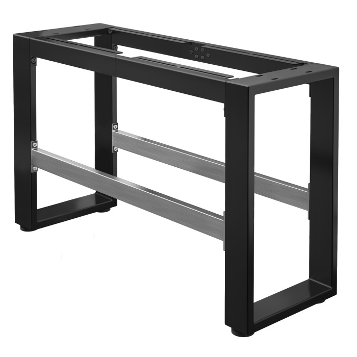 MORENA | Hochbankgestell L: B:H 127 x 40 x 73 cm | 12 cm | Schwarz