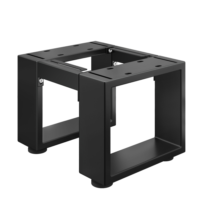 MORENA | Structure pouf L : L:H 51 x 40 x 43 cm | 12 cm | Noir