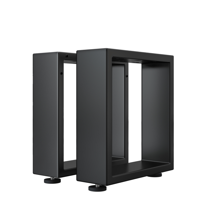 MORENA | Stool & Bench Skids | Zwart | Pootjes: 16x16cm | B40xH43cm