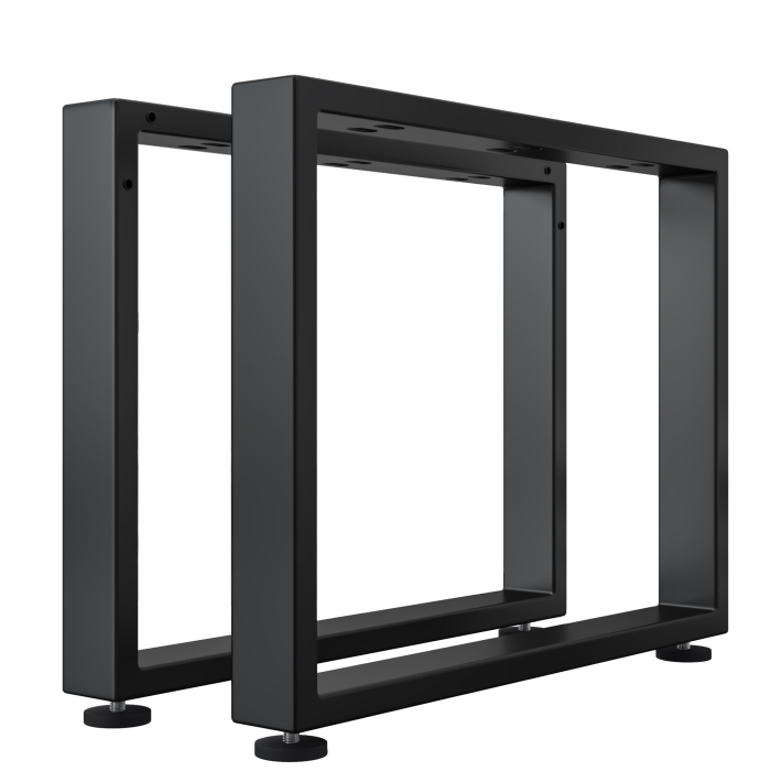 MORENA | Stół na nogach | Czarny | Nogi: 8x8cm | S88xW73cm