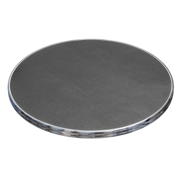 Morelia | Plateau de table Bistro extérieur | Bord chromé | Ø60cm | Anthracite