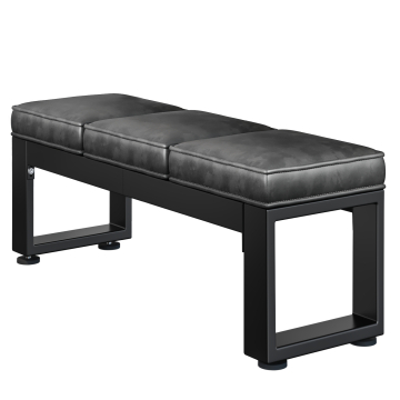 MORENA | Banc de salon B:H 120 x 51cm | 8mm | Noir/ Anthracite