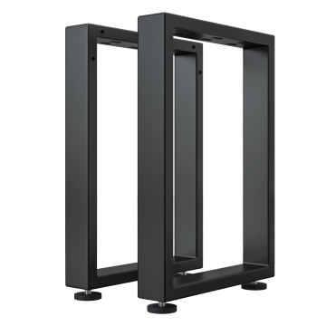 MORENA | Barkruk & hoge bank sleden | Zwart | Poten: 6x6cm | B40xH73cm