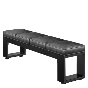 MORENA | Lounge Bench B:H 160 x 51cm | 12mm | Black/Anthracite