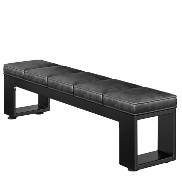 MORENA | Lounge Bench B:H 200 x 51cm | 16mm | Black/ Anthracite