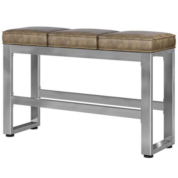 MORENA | Panchina B:H 120 x 81cm | 8mm | Acciaio inossidabile/ Taupe