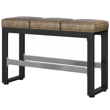 MORENA | Sitzbank B:H 120 x 81cm | 8mm | Schwarz/ Taupe