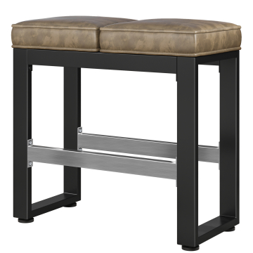 MORENA | Sitzbank B:H 80 x 81cm | 8mm | Schwarz/ Taupe