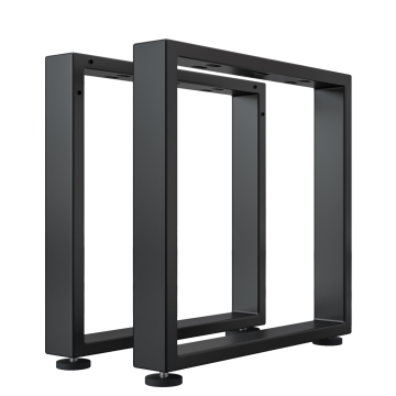 MORENA | Skridsikkert bord | Sort | Ben: 6x6cm | B68xH73cm