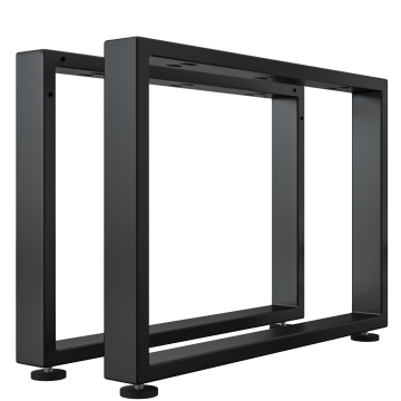 MORENA | Skridsikkert bord | Sort | Ben: 6x6cm | B98xH73cm