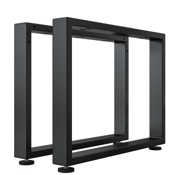 MORENA | Skridsikkert bord | Sort | Ben: 8x8cm | B88xH73cm