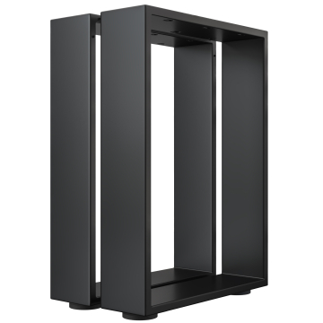 MORENA | Stół barowy na nogach | Czarny | Nogi: 16x16cm | S68xW105cm