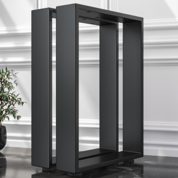 MORENA | Stół barowy na nogach | Czarny | Stopy: 12x12cm | S58xH105cm