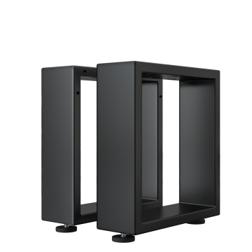 MORENA | Stool & Bench Skids | Zwart | Pootjes: 16x16cm | B40xH43cm