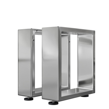 MORENA | U Shaped Bench Legs | Stainless steel | Feet: 16x16cm | W40xH43cm