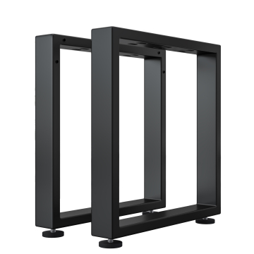 MORENA | Verrijdbare tafel | Zwart | Poten: 8x8cm | B58xH73cm