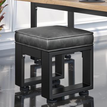 MORENA | Bistro Sitzhocker | B:H 40 x 51cm | Schwarz/ Anthrazit