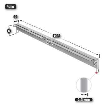 MORENA | Crossbar for metal table legs