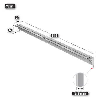 MORENA | Crossbar for metal table legs