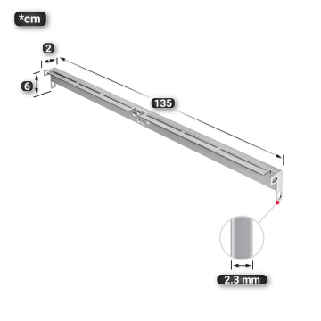 MORENA | Crossbar for metal table legs