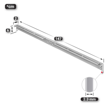 MORENA | Crossbar for metal table legs