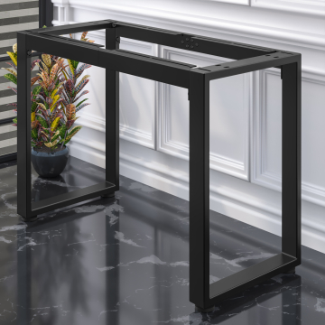 MORENA | Stehtischgestell L: B:H 119 x 60 x 105cm | 8cm | Schwarz