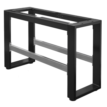MORENA | Hochbankgestell L: B:H 127 x 40 x 73 cm | 12 cm | Schwarz