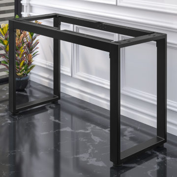 MORENA | Stehtischgestell L: B:H 131 x 60 x 105cm | 8cm | Schwarz