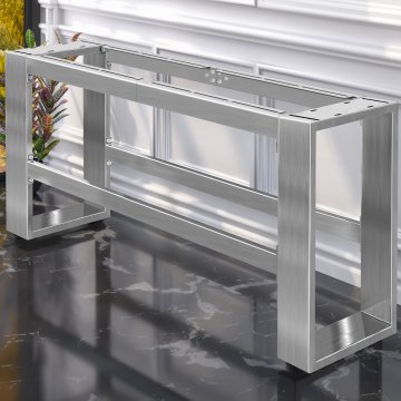 MORENA | Hoge banksysteem L: B:H 167 x 40 x 73 | 16 cm | RVS