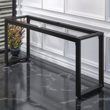 MORENA | Stehtischgestell L: B:H 183 x 60 x 105cm | 8cm | Schwarz