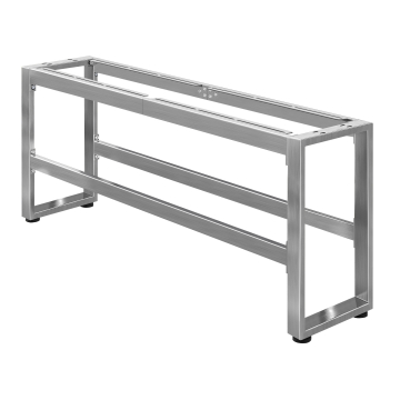 MORENA | Bastidor de banco alto L: A: H 183 x 40 x 73 cm | 8/cm | Acero inoxidable