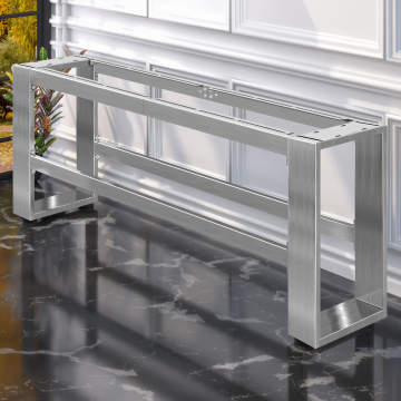 MORENA | Hogebankonderbouw L: B:H 199 x 40 x 73 | 16 cm | Roestvrij staal
