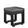 MORENA | Bistro Zithocker | B:H 40 x 51cm | Zwart/ Antraciet