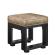 MORENA | Bistro Sitthocker | B:H 40 x 51cm | Svart/ Taupe