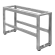 MORENA | Bastidor para banco alto L: An: Al 131 x 40 x 73 cm | 8/cm | Acero inoxidable