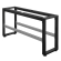 MORENA | High Bench Frame L: W:H 147 x 40 x 73 cm | 6 cm | Black