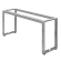 MORENA | Bar Table Frame L: W:H 183 x 60 x 105cm | 8cm | Stainless Steel